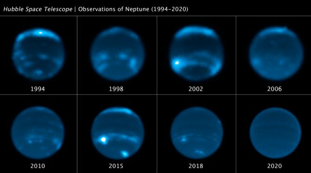 As nuvens de Netuno podem ter desaparecido 'misteriosamente' por conta do ciclo do Sistema Solar; o planeta está localizado a aproximadamente 4,5 bilhões da estrela.