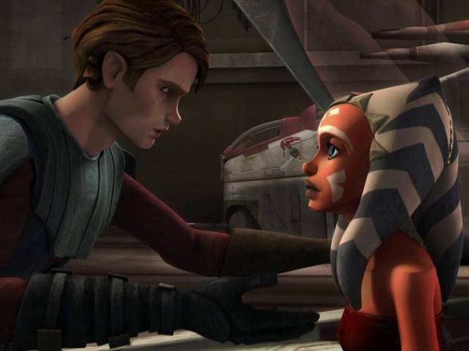 Anakin e Ahsoka criaram uma relação de irmandade