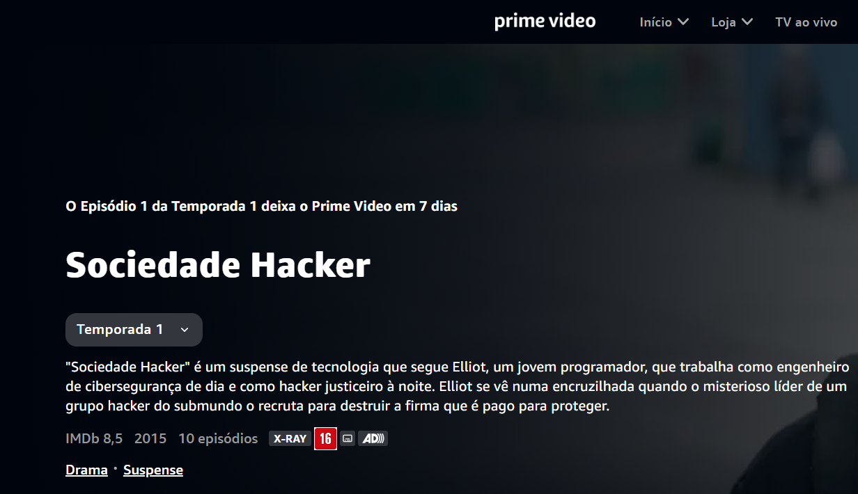 Mr Robot - Sociedade Hacker - elenco, onde assistir online