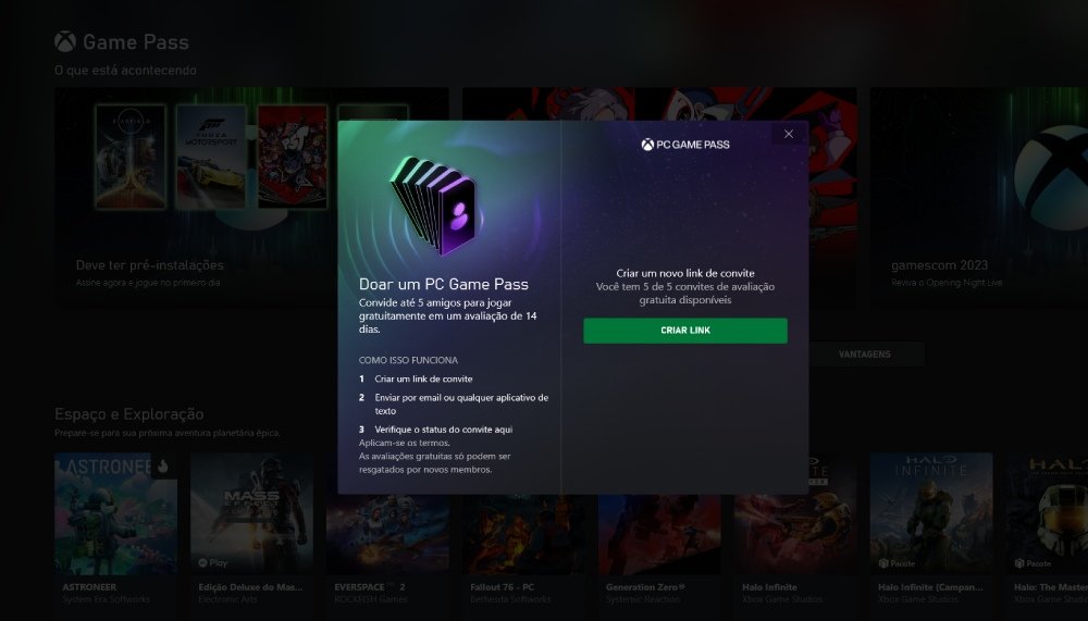 Xbox Game Pass agora permite convidar amigos para jogar de graça no PC