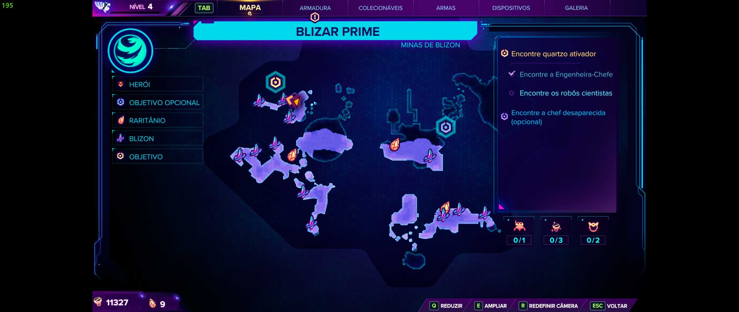 Descrição da Imagem: Mapa do jogo