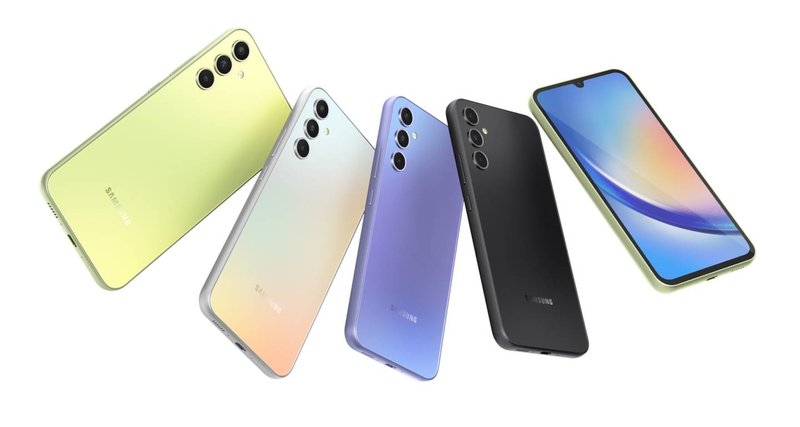 Celular com 5G, o Galaxy A34 5G aposta em um visual moderno e minimalista.