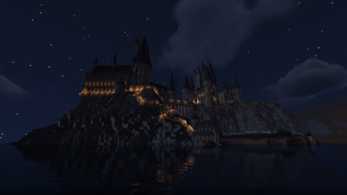 Jogador de Minecraft recria o castelo de Hogwarts no jogo