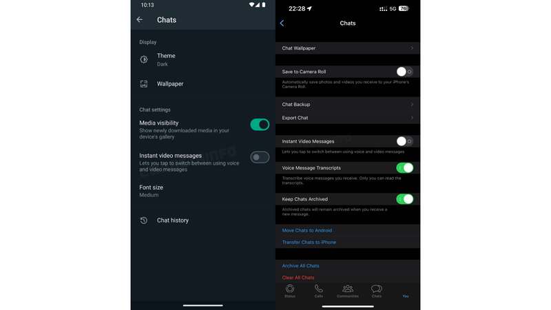 O WhatsApp prepara uma opção para desativar o envio de vídeos instantâneos.