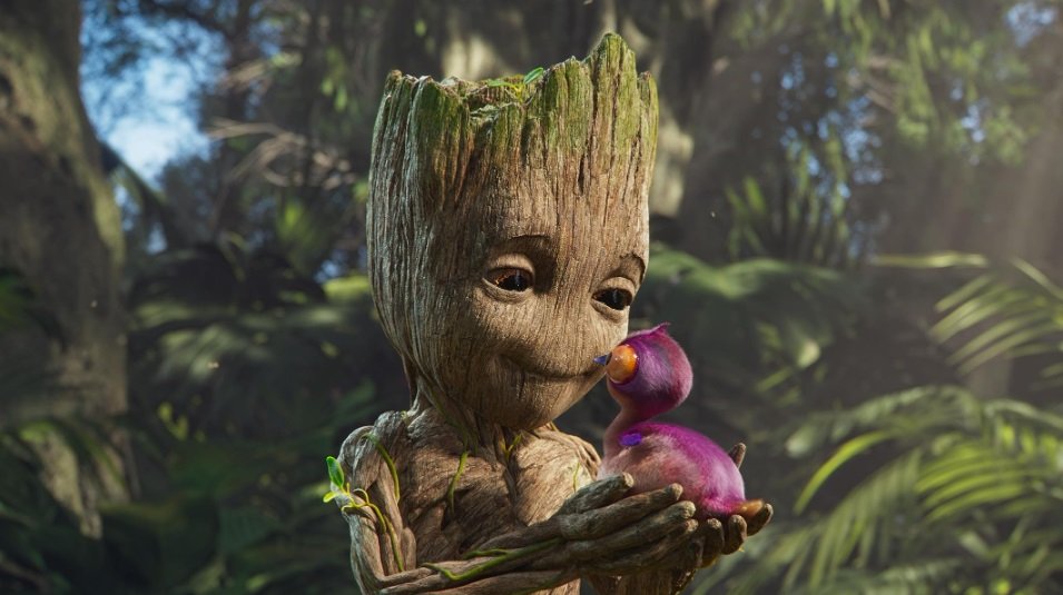 Eu Sou Groot retorna para uma 2ª temporada no streaming mostrando mais aventuras do pequeno Groot.