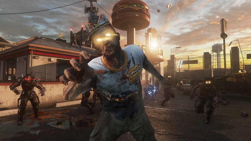 Mapa Infection no modo Zombies de CoD: Advanced Warfare.