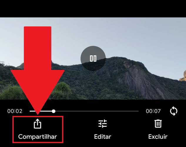 Você também pode compartilhar o seu projeto através de outros aplicativos