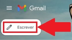 Clique no botão para iniciar o envio de um novo e-mail