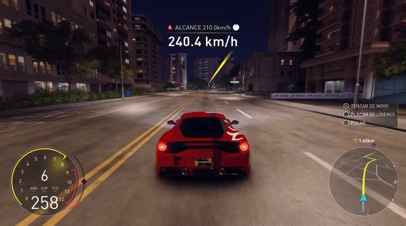 No modo Viagem Livre de The Crew Motorfest, também há as atividades de ultrapassar a velocidade de radares.