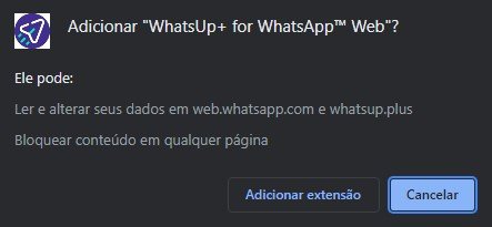 Clique no botão "Adicionar extensão" e espere até que a extensão seja instalada no Google Chrome