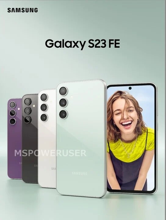 O Galaxy S23 FE deve ser vendido em quatro diferentes cores.