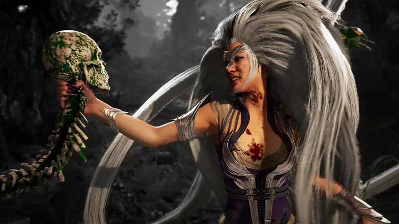 Um dos fatalities de Sindel em Mortal Kombat 1