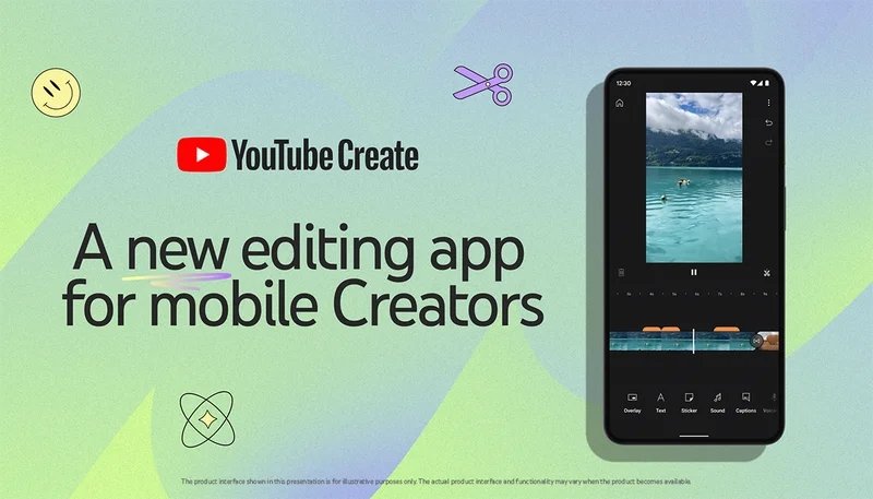 O novo YouTube Create é um editor de vídeos curtos gratuito para celular.