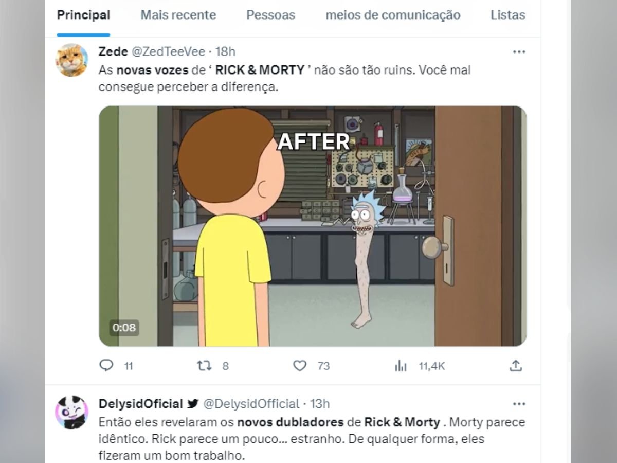 Assista ao trailer que mostra as novas vozes de Rick And Morty