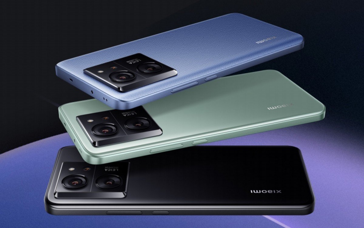 O Xiaomi 13T e 13T Pro serão vendidos nas cores azul, verde ou preto.
