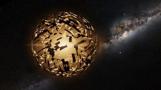 Em 2015, a luz da estrela KIC 8462852 começou a escurecer; astrônomos pensavam que isso poderia ser resultado de uma esfera de Dyson, mas descobriram que provavelmente se tratava de poeira ‘escondendo’ a estrela.