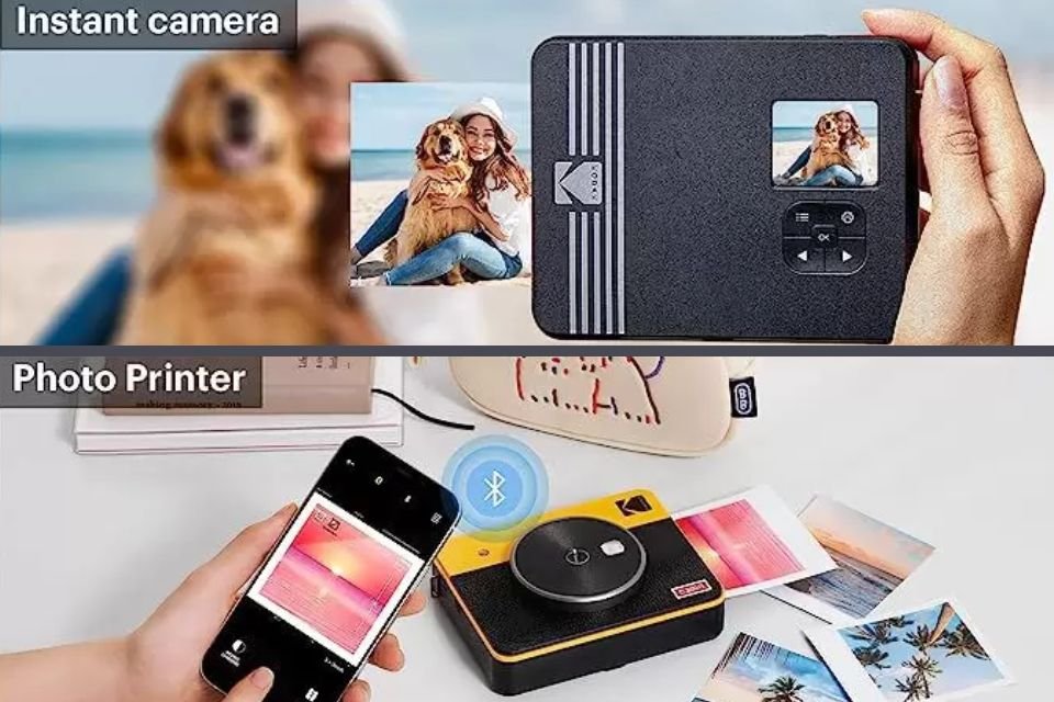Este modelo de câmera instantânea da Kodak imprime fotos via Bluetooth.