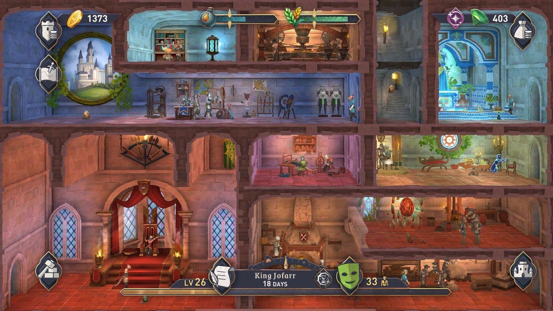 Elder Scrolls Castles tem gameplay focado no gerenciamento.