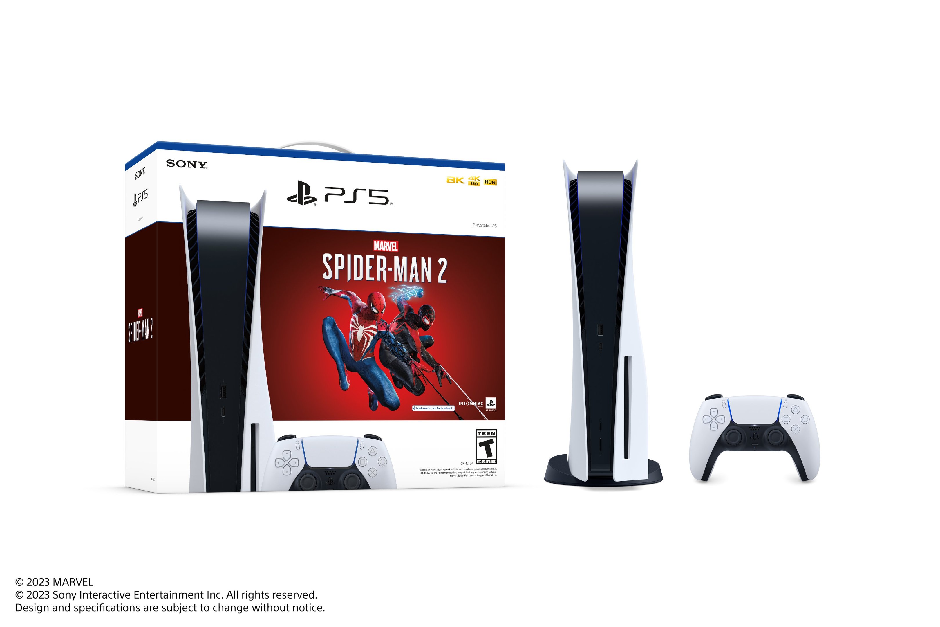 O novo bundle do PS5 oferece o console e o controle nas cores padrões, mas acompanhado de uma chave de ativação do game.