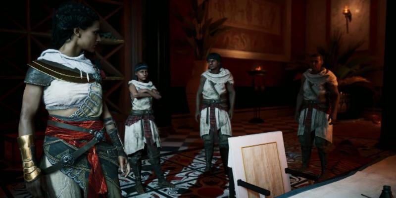 Os Ocultos, grupo formado por Bayek e Aya, tinha o costume de cortar o dedo anelar