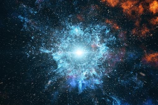O colapso nuclear da estrela gera uma explosão capaz de iluminar seus arredores, ofuscando inclusive a galáxia onde o fenômeno ocorre.