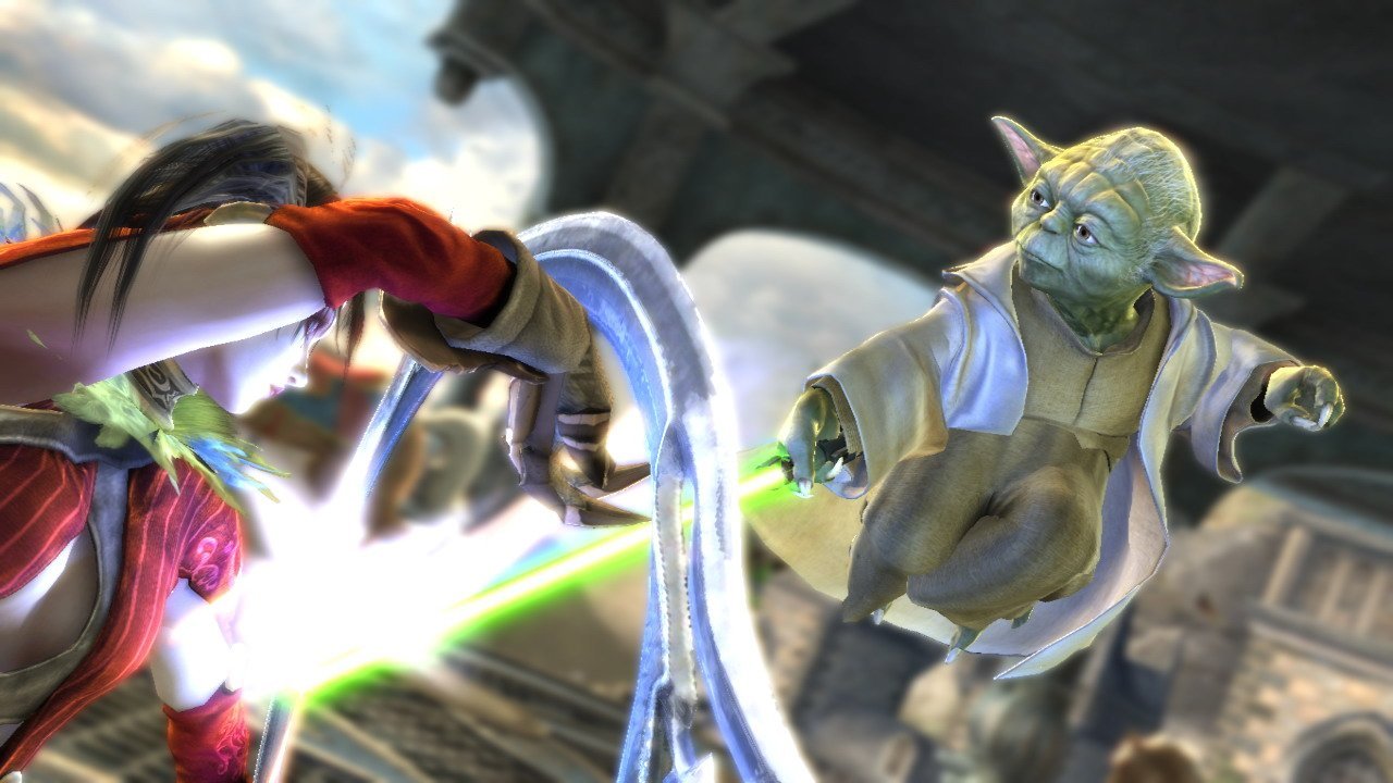 Mestre Yoda já foi um personagem da franquia Soul Calibur