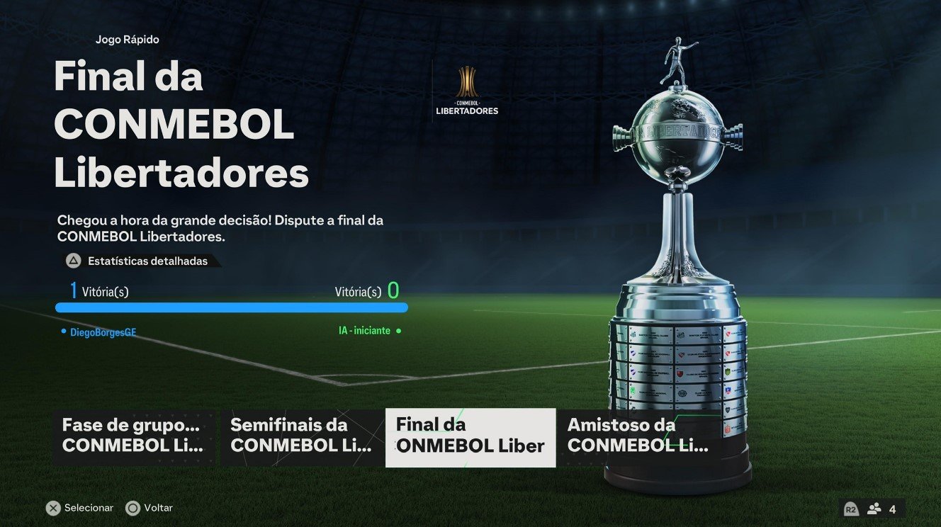É possível simular a final da Libertadores da América em uma partida amistosa
