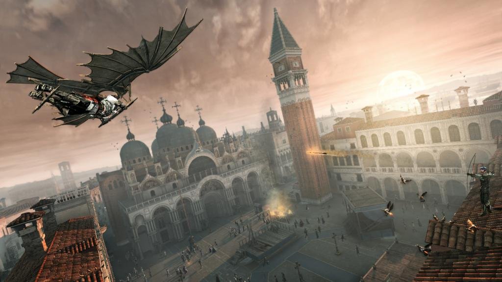 Piazza de San Marco em Assassin's Creed II.
