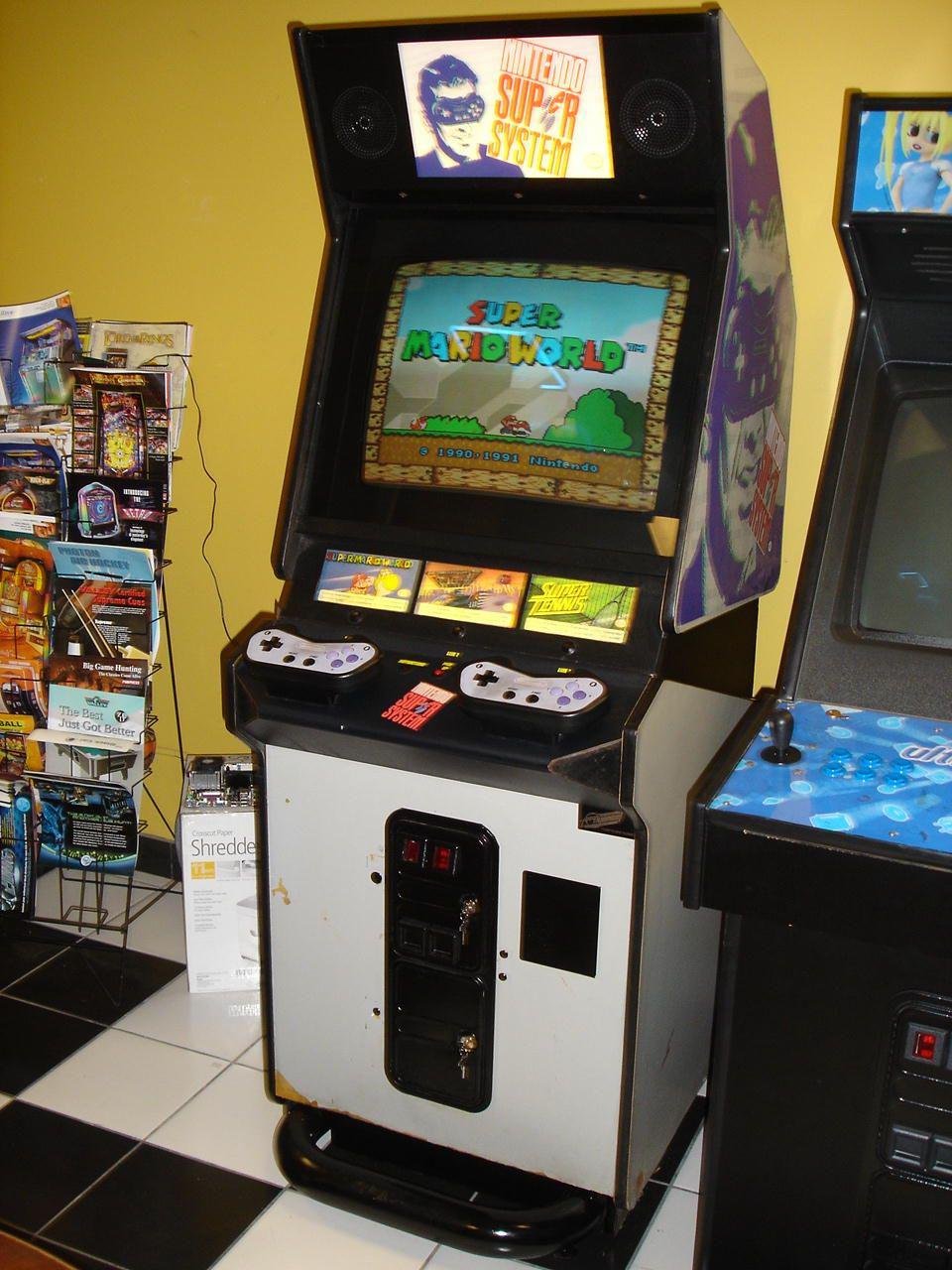 Fliperama do Super Nintendo fez sucesso nos anos 90.