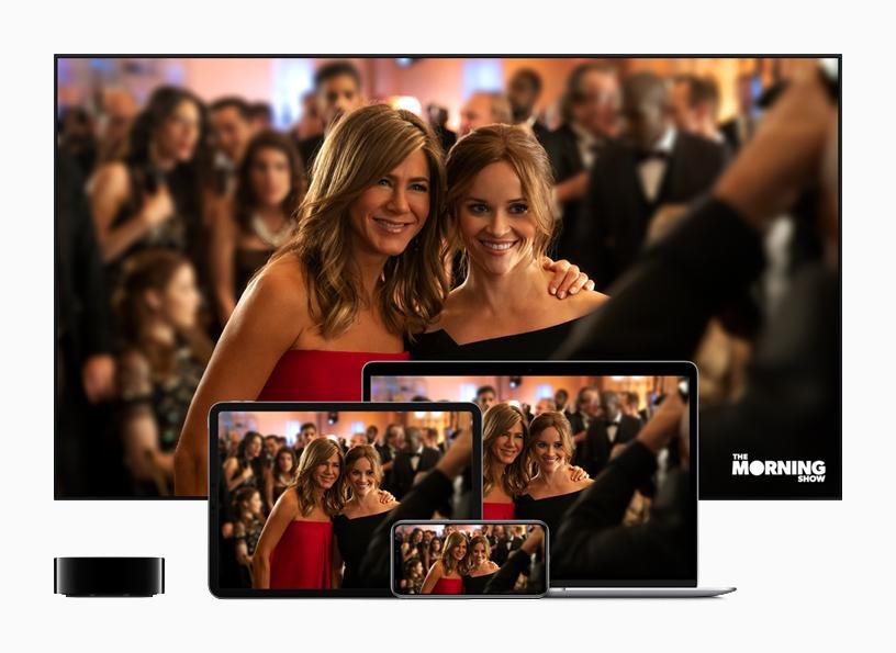 O Apple TV+ conta com séries premiadas, incluindo The Morning Show.