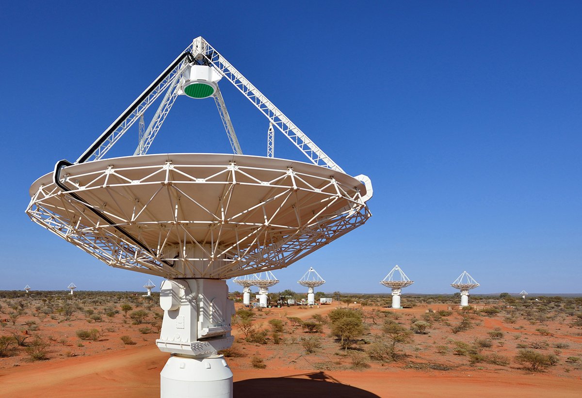 A FRB de 8 bilhões de anos foi detectada no Australian Square Kilometre Array Pathfinder (ASKAP).