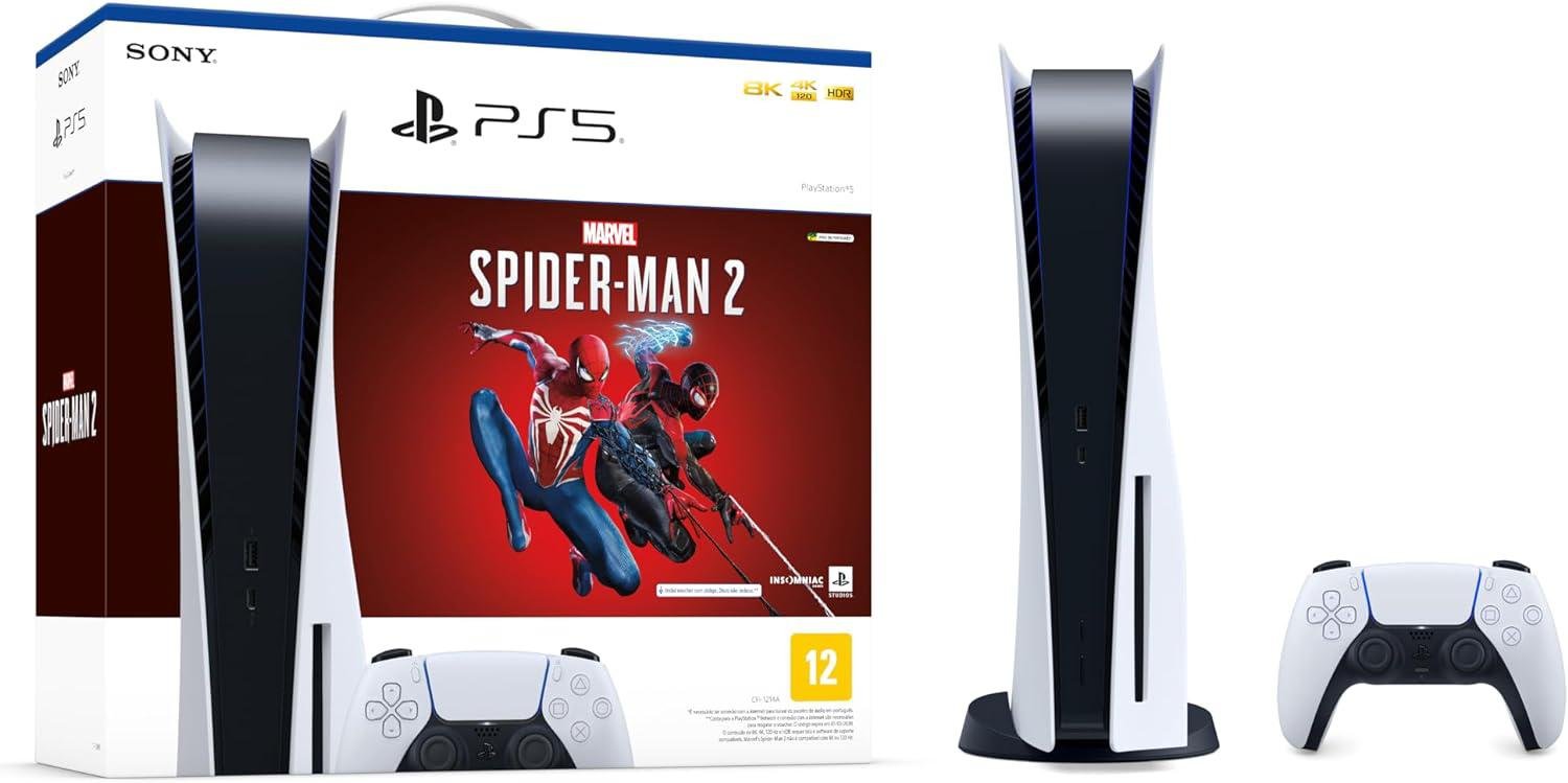 PS5 ganha edição especial e acessórios de Marvel's Spider-Man 2