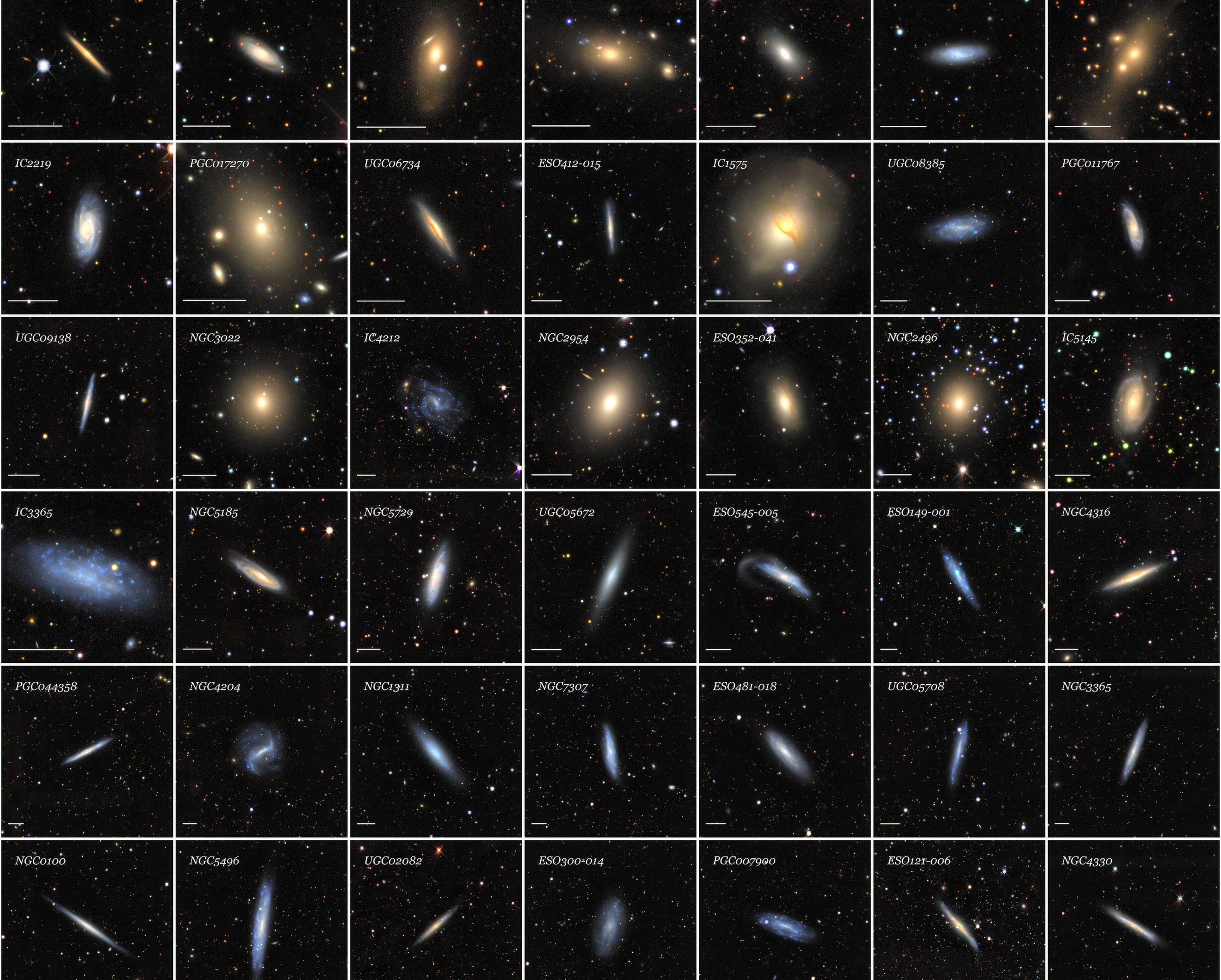 Um belo mosaico cósmico com 42 galáxias. 