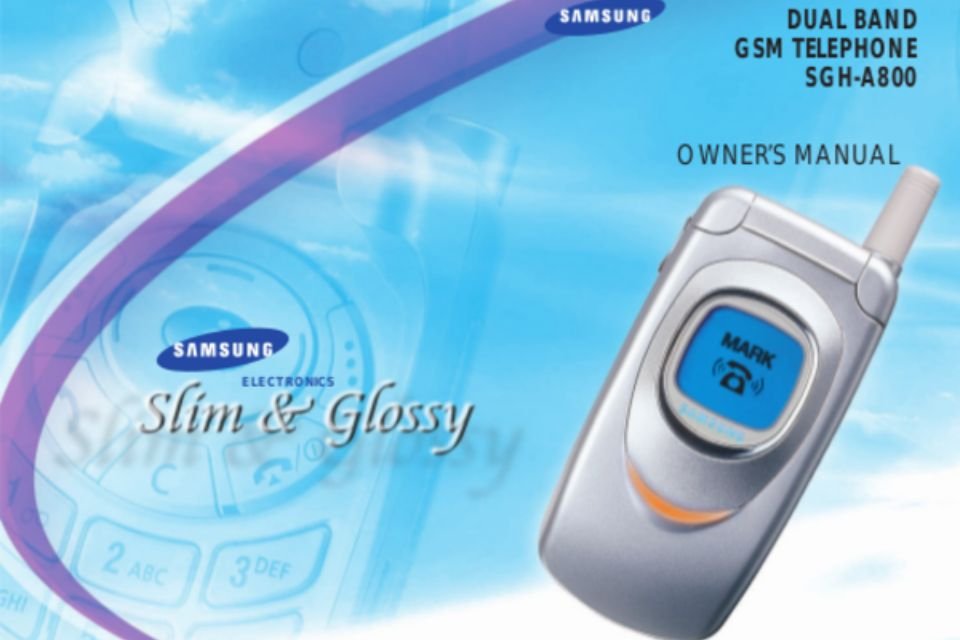 Samsung SGH-A800 tinha uma tela colorida, algo incomum nos anos 2000.