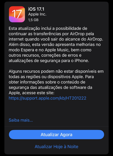 iOS 17.1