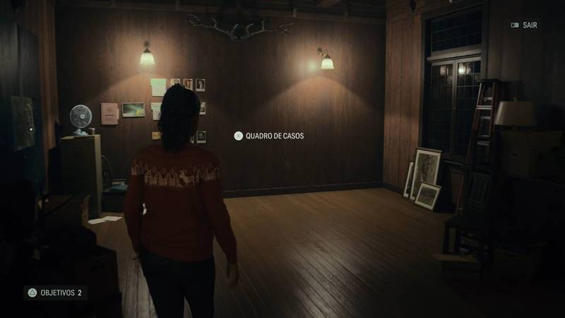 Mapa Mental em Alan Wake 2