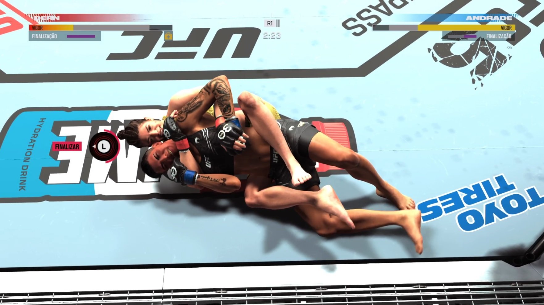 EA Sports UFC trouxe avanços na jogabilidade em relação à luta de chão