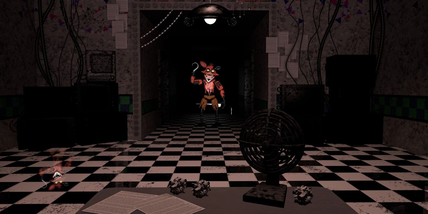 Foxy (originalmente Foxy the Pirate Fox) é o único animatrônico a se esconder por um bom tempo antes de atacar o jogador.