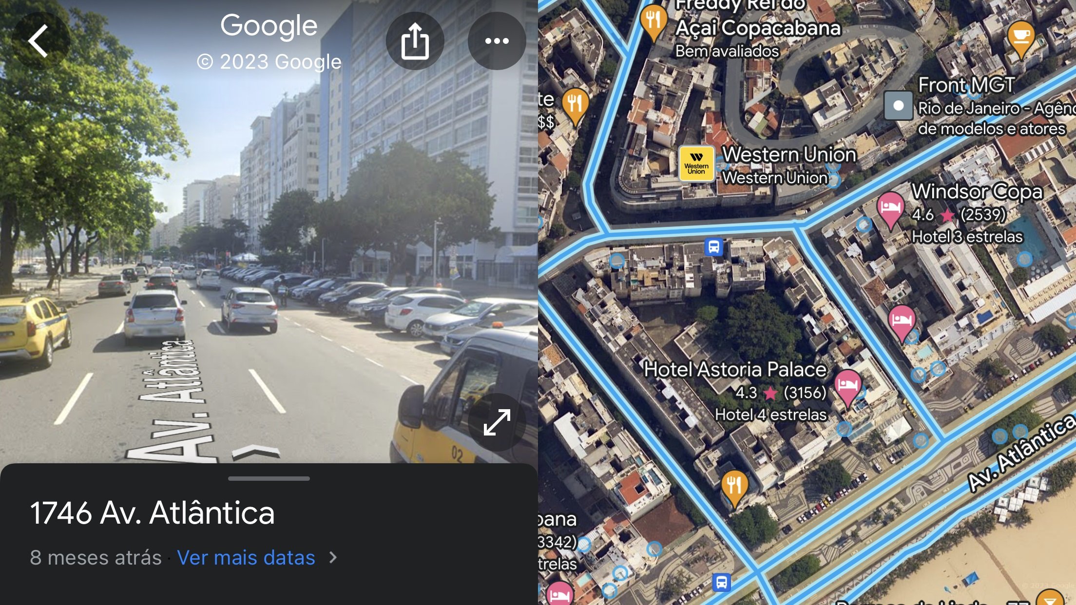 Você pode conferir o mapa 3D de um local através dos apps de navegação