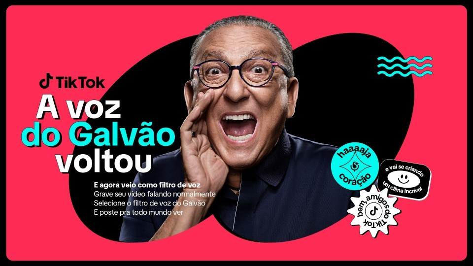 A voz do Galvão Bueno voltou ao TikTok e agora pode ser usada como filtro de voz.