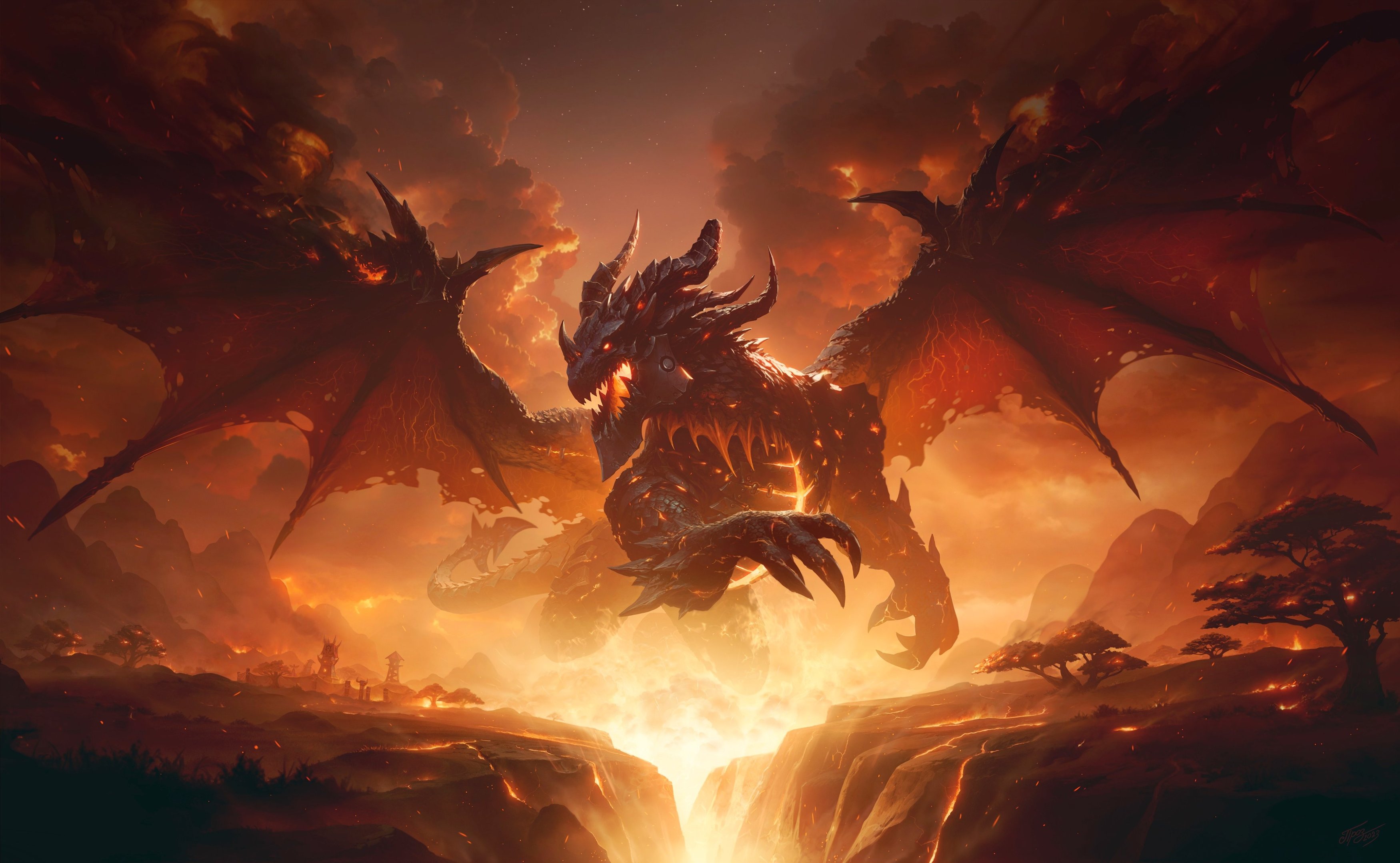 Cataclysm se centrou nos dragões de Azeroth, principalmente no patriarca corrompido Deathwing.