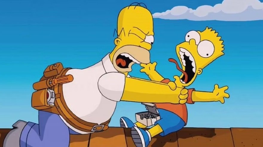 Cena de Os Simpsons: O Filme, de 2007.