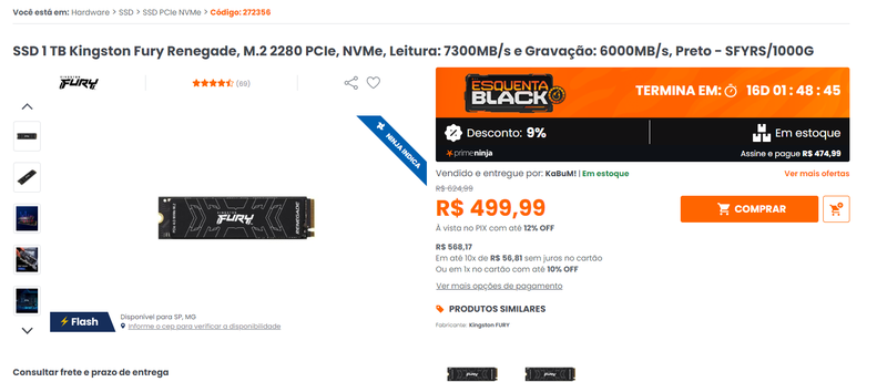 SSD Kingston Fury