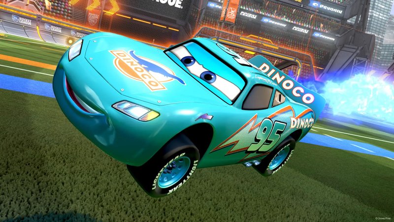 Relâmpago McQueen contará com skins diferente dentro de Rocket League