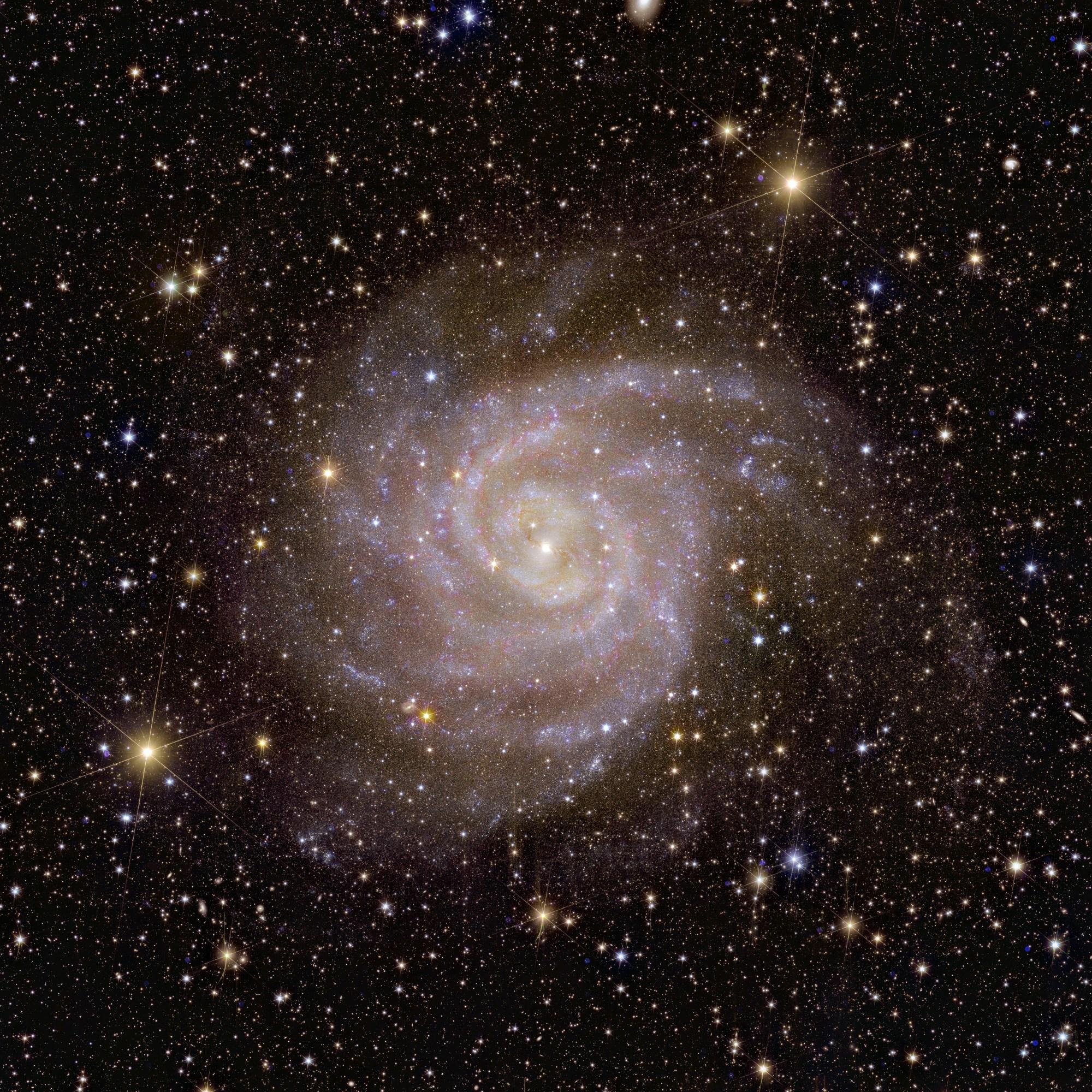 A galáxia IC 342 fica a cerca de 11 milhões de anos-luz de distância da Terra.