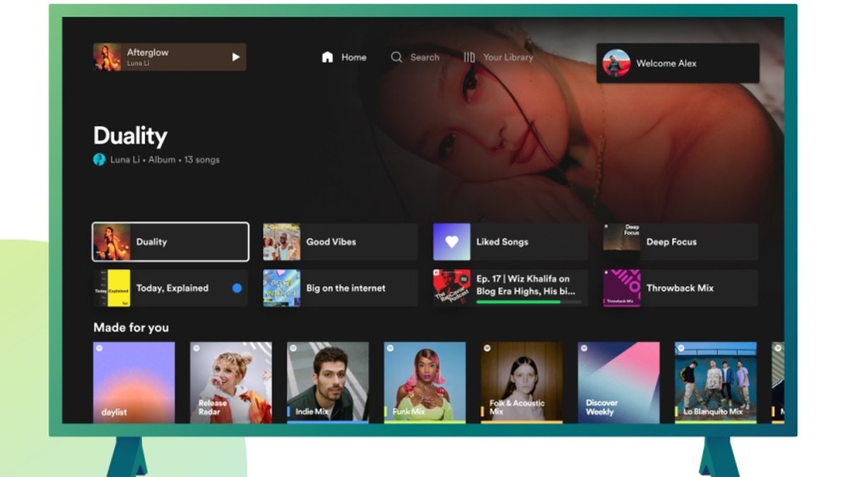 TecMundo no LinkedIn: Spotify atualiza interface do aplicativo para TVs e  inclui novas funções