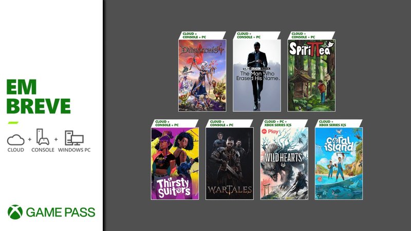 Muitos jogos chegando no dia do lançamento no Xbox Game Pass.