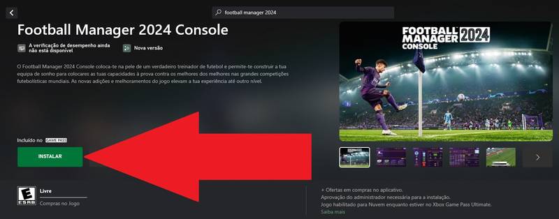 Clicando em "Instalar" você inicie o processo de download e instalação