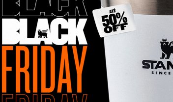 Black Friday no site oficial da Stanley: copos e garrafas com até 50% de desconto