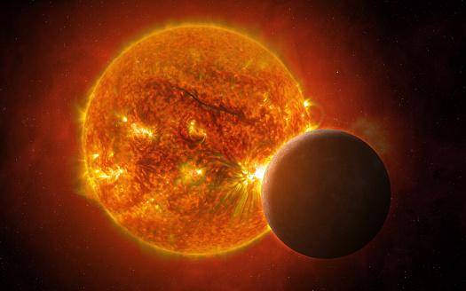 Quando a presença do Sol obstrui dois objetos no espaço, temos uma conjunção solar. 